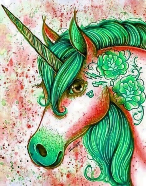 Единорог для срисовки