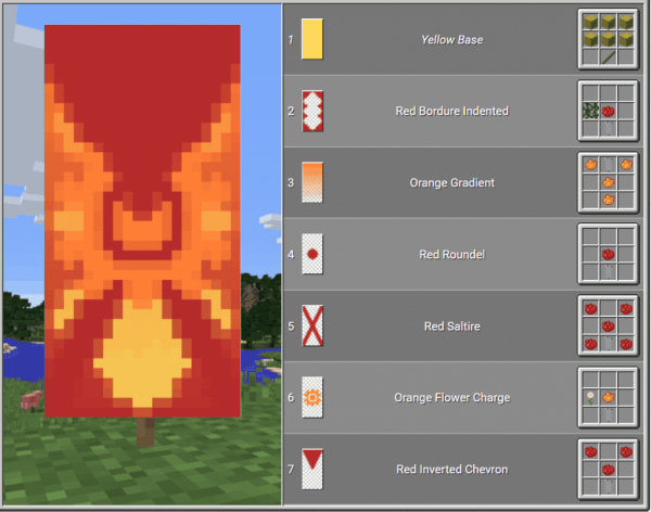 Флаги майнкрафт крафт 1.16.5