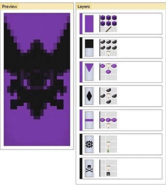 Узоры на флагах в МАЙНКРАФТЕ