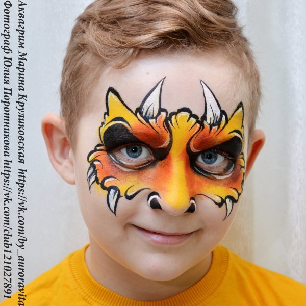 Аквагрим для мальчиков простые