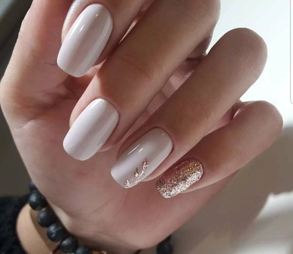 Маникюна короткие ногти нежные