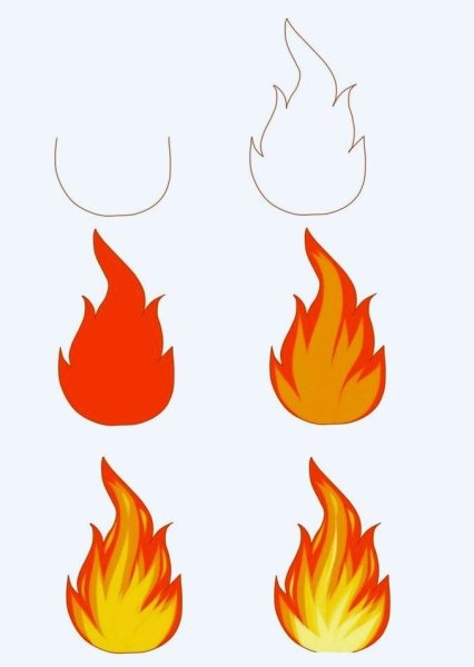 Огонь тату эскизы