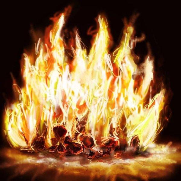 Огонь рисунок