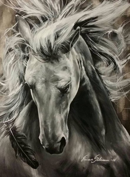 Красивые рисунки лошадей