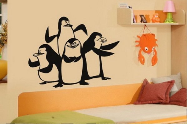 Веселые трафареты на стену