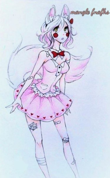 Срисовка мангал из ФНАФ