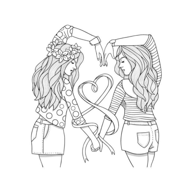 Разукрашки для девочек 10 лет