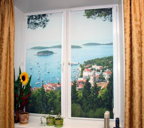 Рулонные шторы с фотопечатью