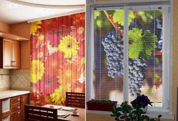 Рулонные шторы белые с узором