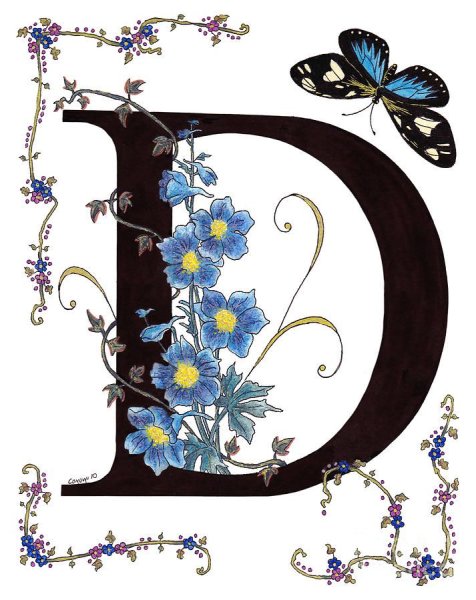 Буква д красивая