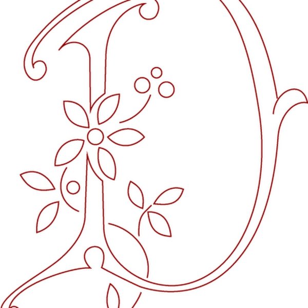 Узорная буква д