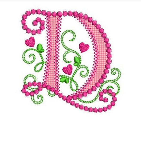 Нарисовать красивую букву д