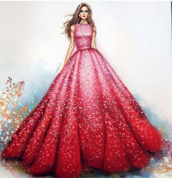 Девушка в платье