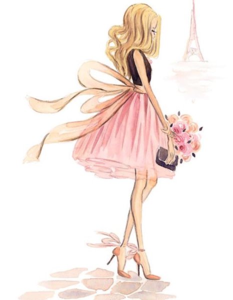 Платье рисунок