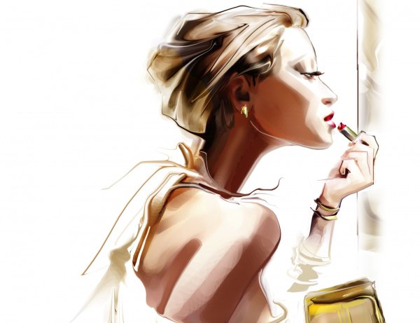 Девушка рисунок