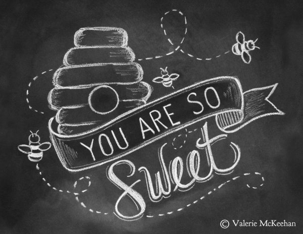 Красивые надписи мелом