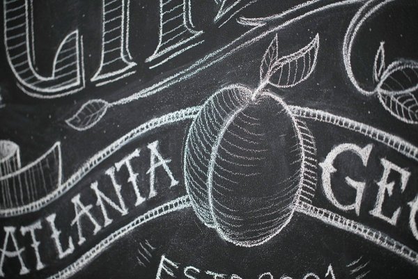 Осень на меловой доске