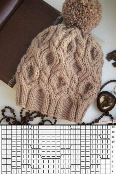 Шапка с аранами Тамина