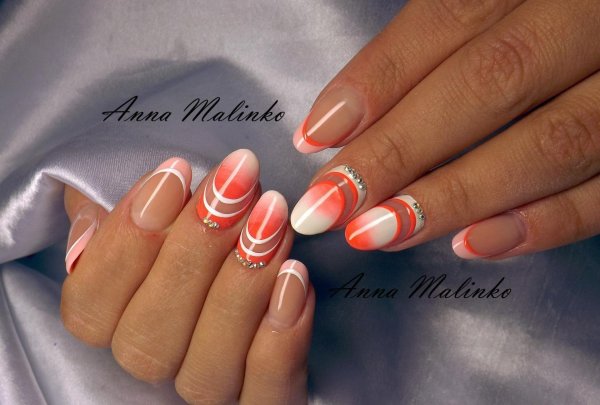 Маникюр двойной френч