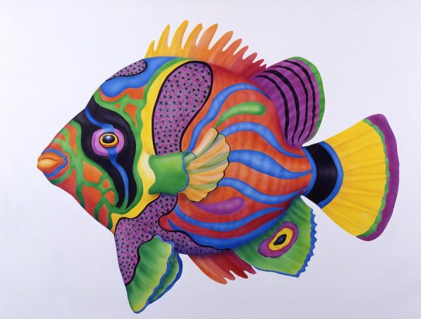 Экзотические рыбы рисунки