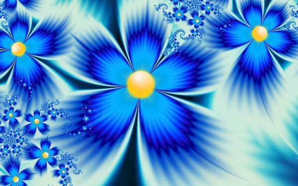 Неоновые цветы