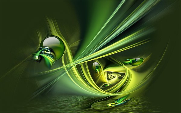 Красивые зелёные обои