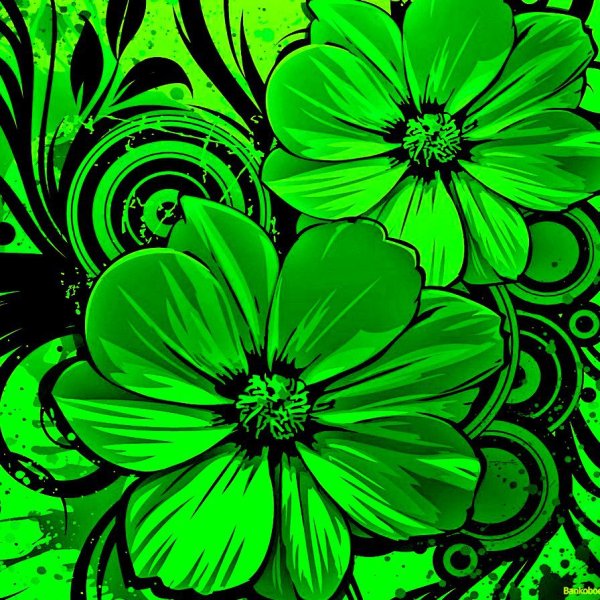 Салатовые обои