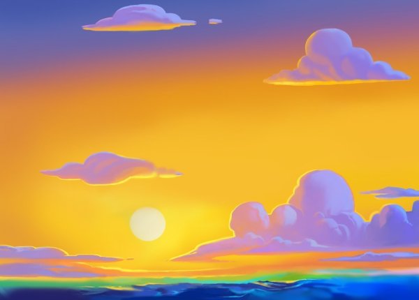 Небо мультяшное