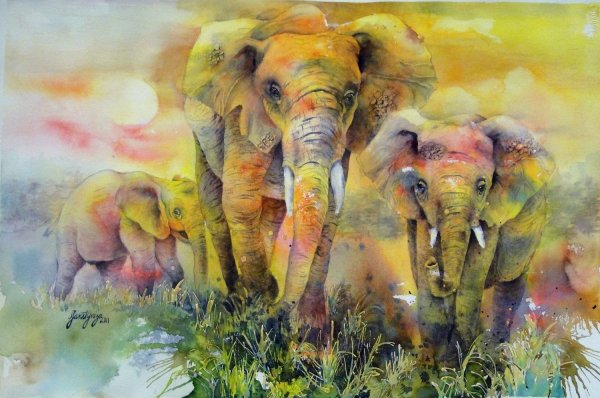 Разноцветный слон