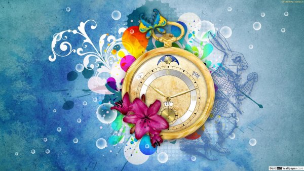 Фон с часами