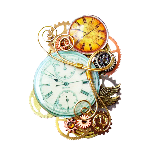 Векторные Винтажные часы