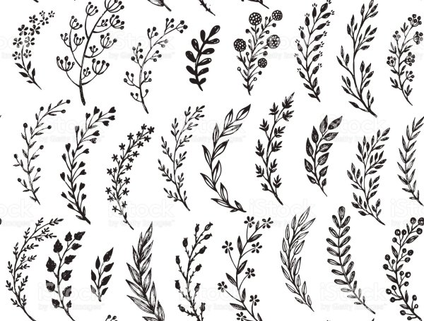 Орнамент в виде листьев