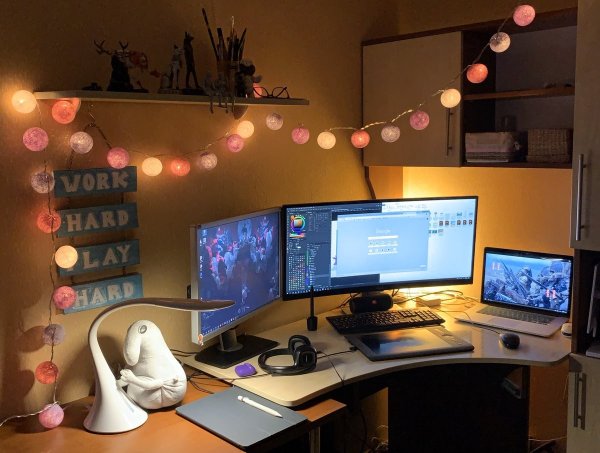 Идеи для украшения рабочего стола