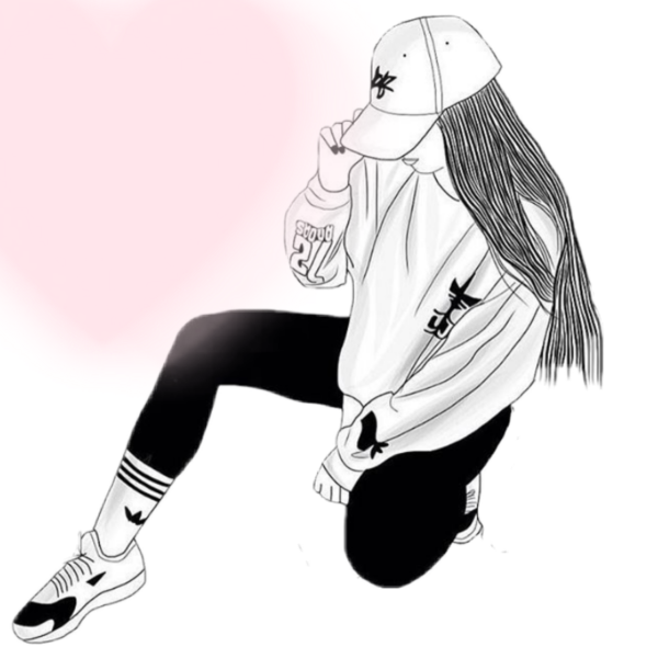 Рисунки для срисовки девушки