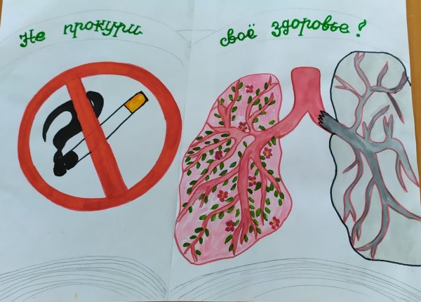 Рисунки детей на тему курение вредит здоровью