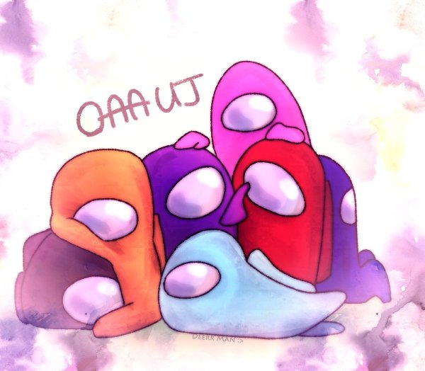 Милый красный амонг АС