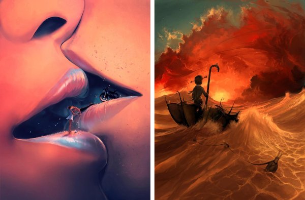 Цветы в руках акварель