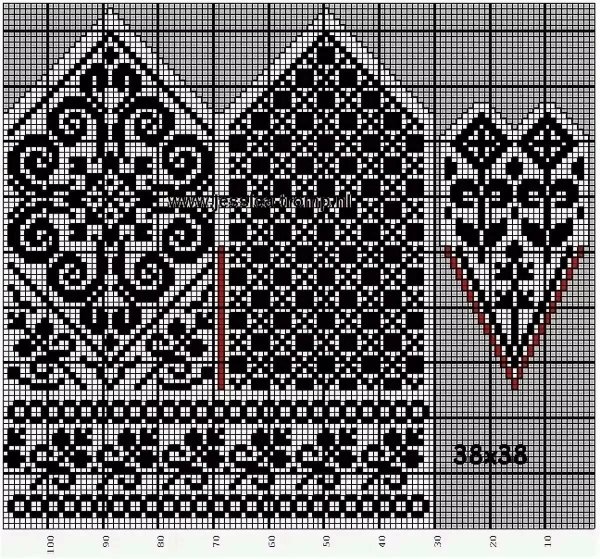 Вязание спицами варежки узорные схемы