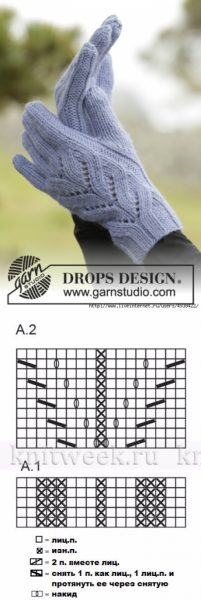 Варежки ленивый жаккард спицами схемы с описанием