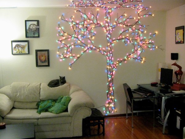 Сердце из гирлянды