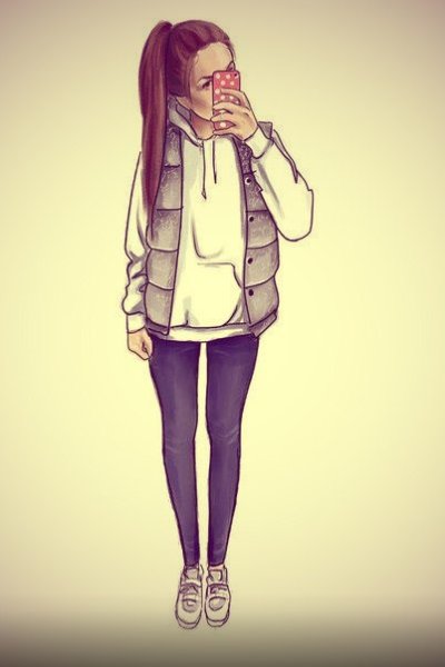 Мультяшные девушки в джинсах