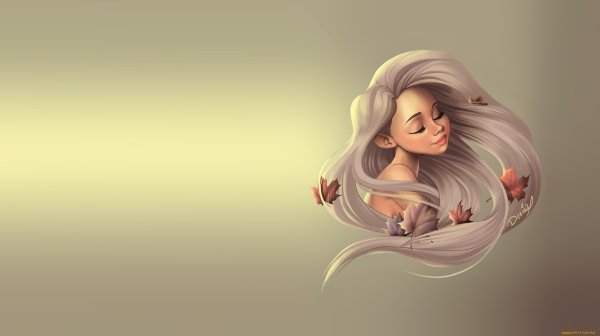 Рисованные девушки на рабочий стол