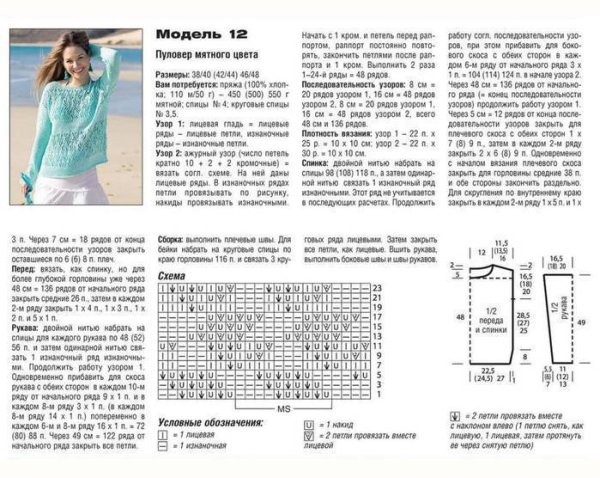 Связать красивый свитер женский спицами схемы и описание