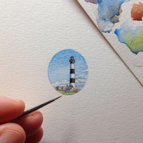 Маленькие миниатюрные рисунки