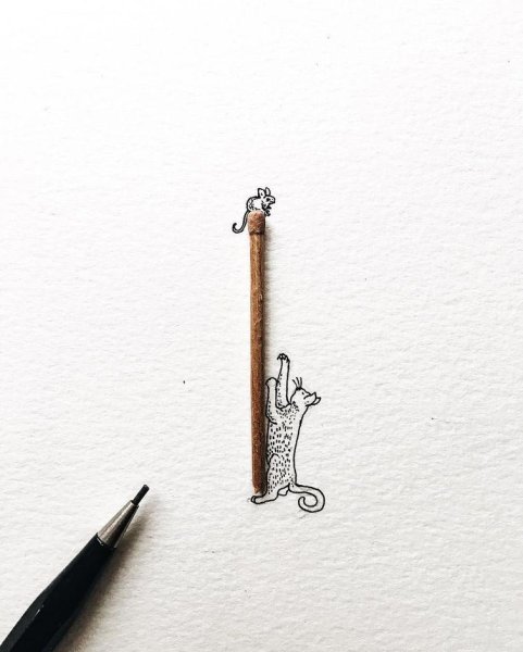 Миниатюрные рисунки животных