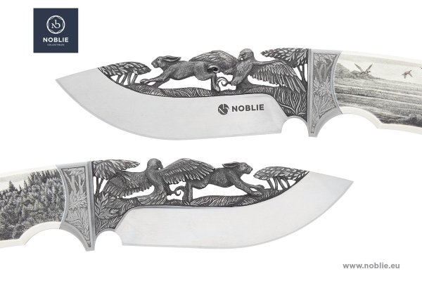 Рисунок на лезвие ножа