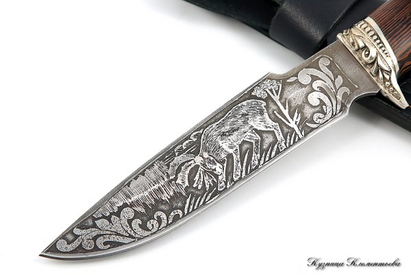 Гравировка на клинке ножа