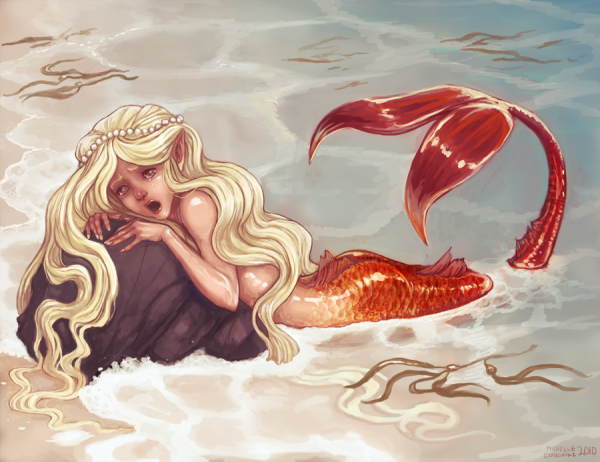 Русалка блондинка
