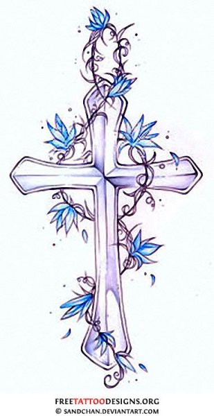 Крест рисунок карандашом