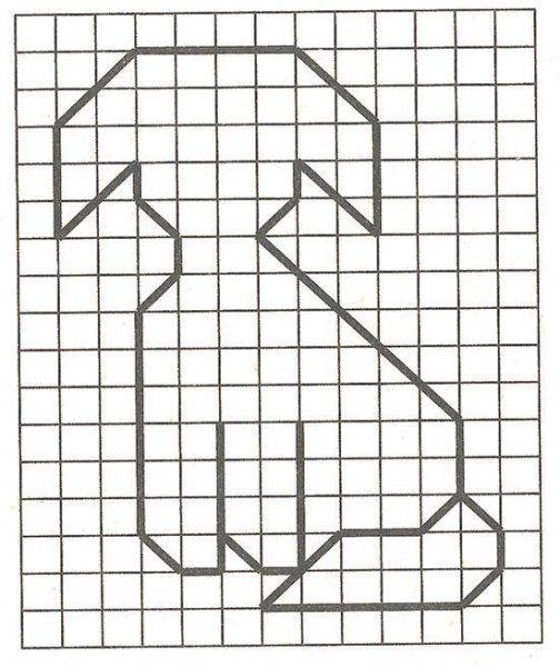 Рисование по клеточкам простым карандашом